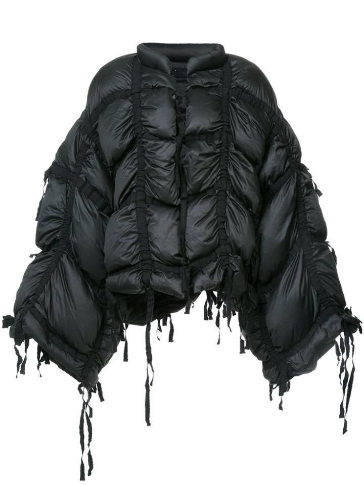 Yajun Oversized Quilted Bomber - Blue