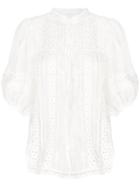 Zimmermann Mandarin Collar Shirt - White