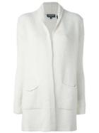 Woolrich Open Front Cardigan, Women's, Size: Small, White, Alpaca/polyamide