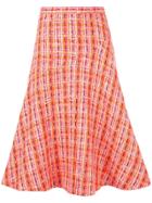 Delpozo Tweed A-line Skirt - Pink