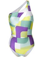 Elena Makri One Shoulder Swimsuit - Multicolour