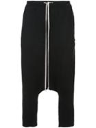 Rick Owens - Cashmere Drop-crotch Cropped Trousers - Men - Cashmere - 48, Black, Cashmere