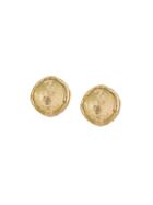 Liska Hammered Earrings, Women's, Metallic