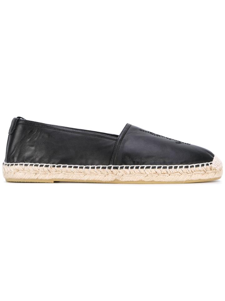 Saint Laurent Round Toe Espadrilles - Black