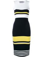 Preen By Thornton Bregazzi Striped Sleeveless Dress