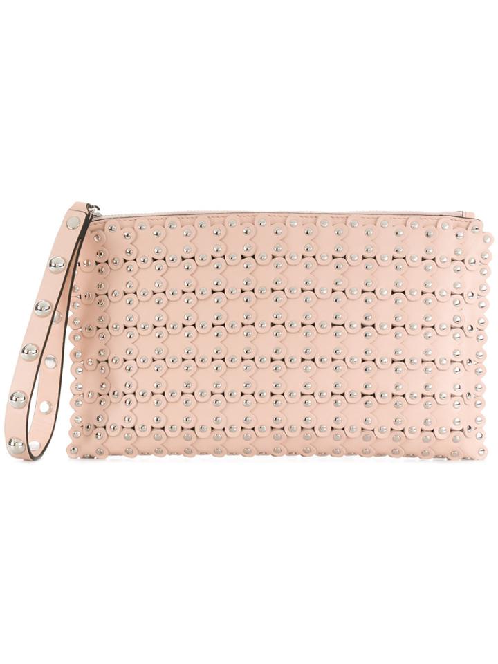 Red Valentino Flower Puzzle Clutch - Nude & Neutrals