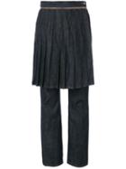 Jean Paul Gaultier Pre-owned Denim Trousers With Overlayed Skirt -