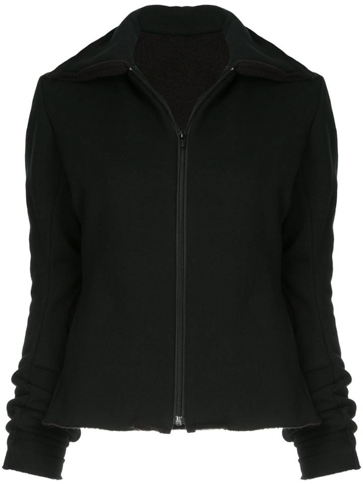 Zambesi Motto Fitted Zip Jacket - Black