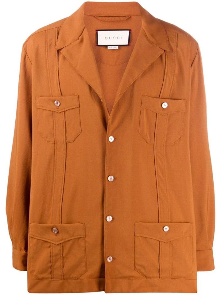 Gucci Flap Pocket Jacket - Brown