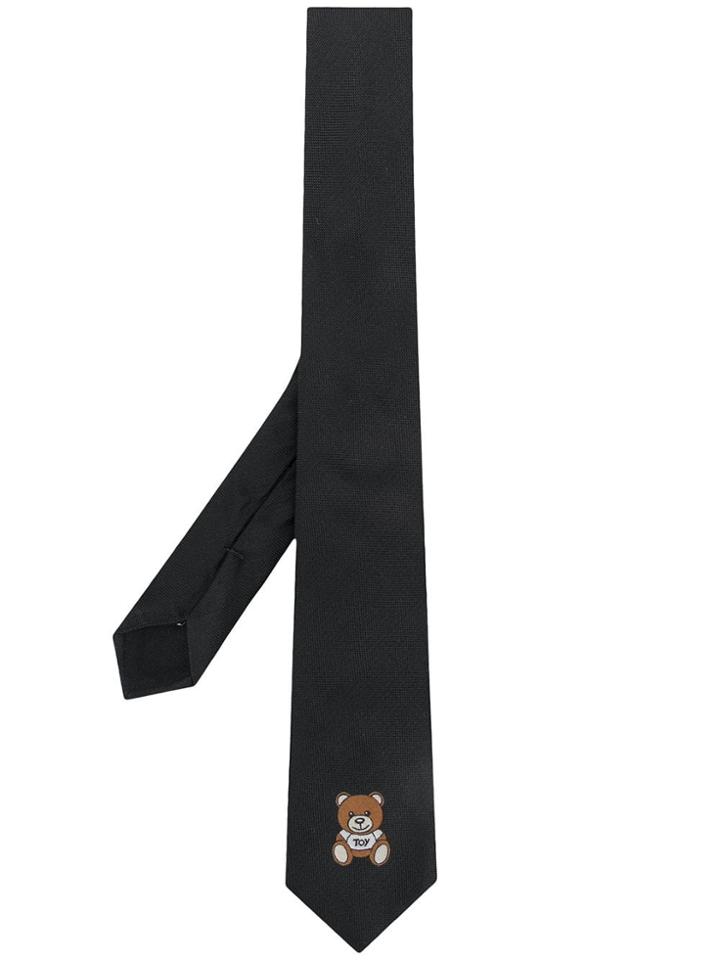 Moschino Teddy Bear Tie - Black