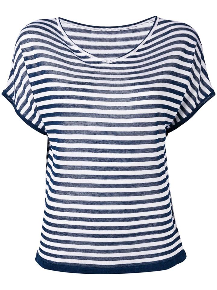 Zanone Striped T-shirt - Blue
