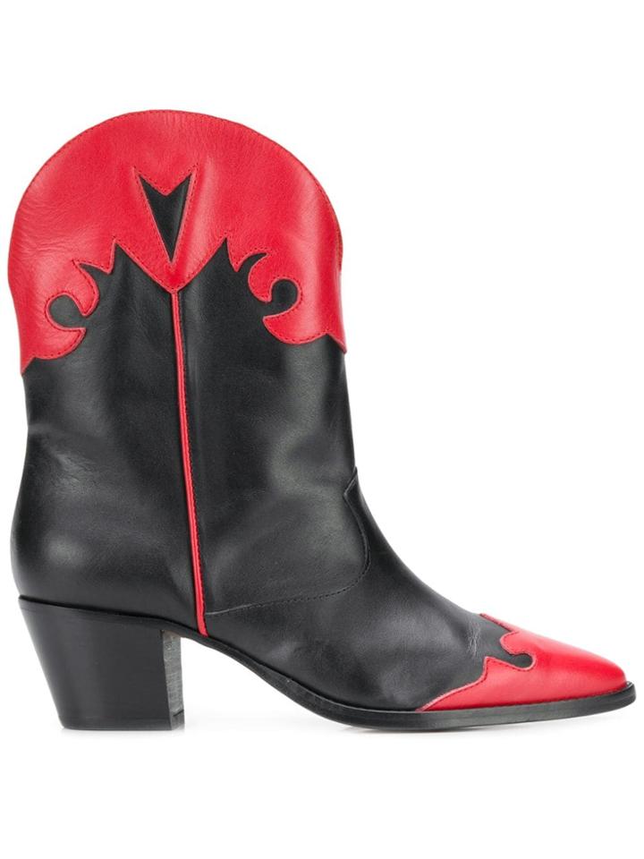 Paris Texas Two-tone Boots - Black