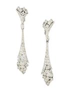 Susan Caplan Vintage 1970s Vintage Panneta Crystal Drop Earrings -