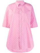 Balenciaga Short Sleeve Shirt - Pink
