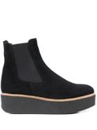 Flamingos Pooky Platform Boots - Black