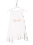 Chloé Kids Sunglasses Print Tank Dress - White