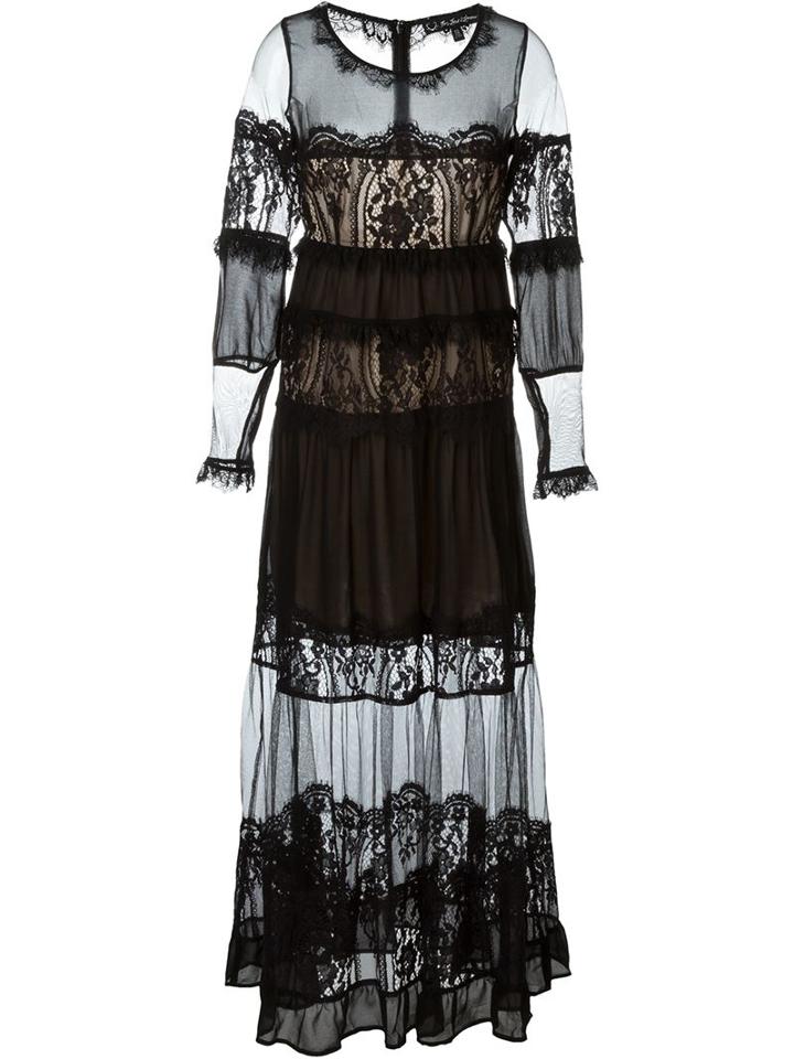For Love And Lemons Sheer Lace Long Dress
