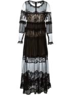 For Love And Lemons Sheer Lace Long Dress