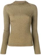 Sonia Rykiel Ribbed Knit Jumper - Gold