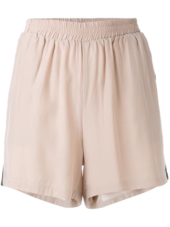 Gold Hawk - Track Shorts - Women - Silk - S, Pink/purple, Silk