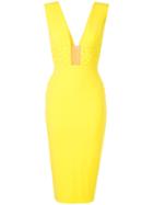 Alex Perry Rachel Midi Dress - Yellow & Orange