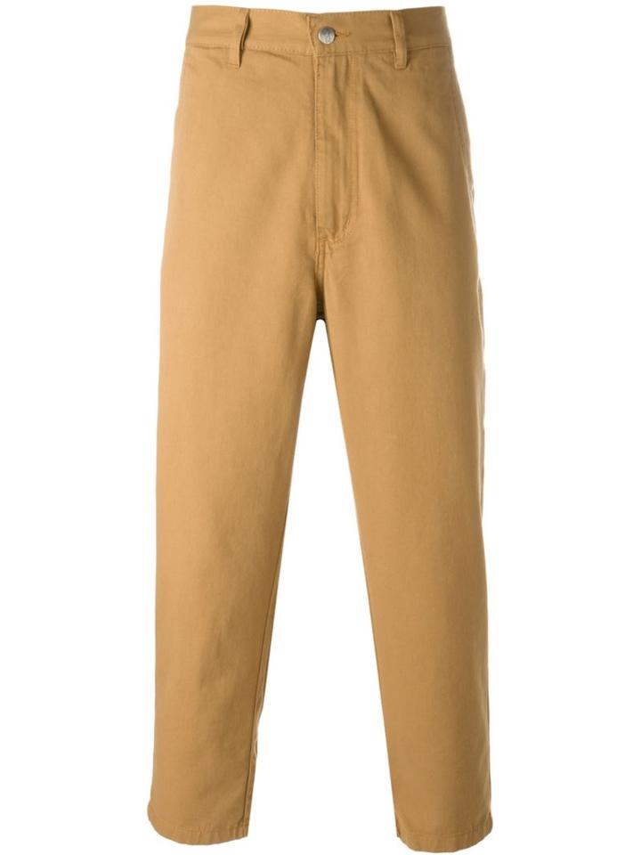 Société Anonyme Tapered Cropped Trousers, Adult Unisex, Size: S, Nude/neutrals, Cotton