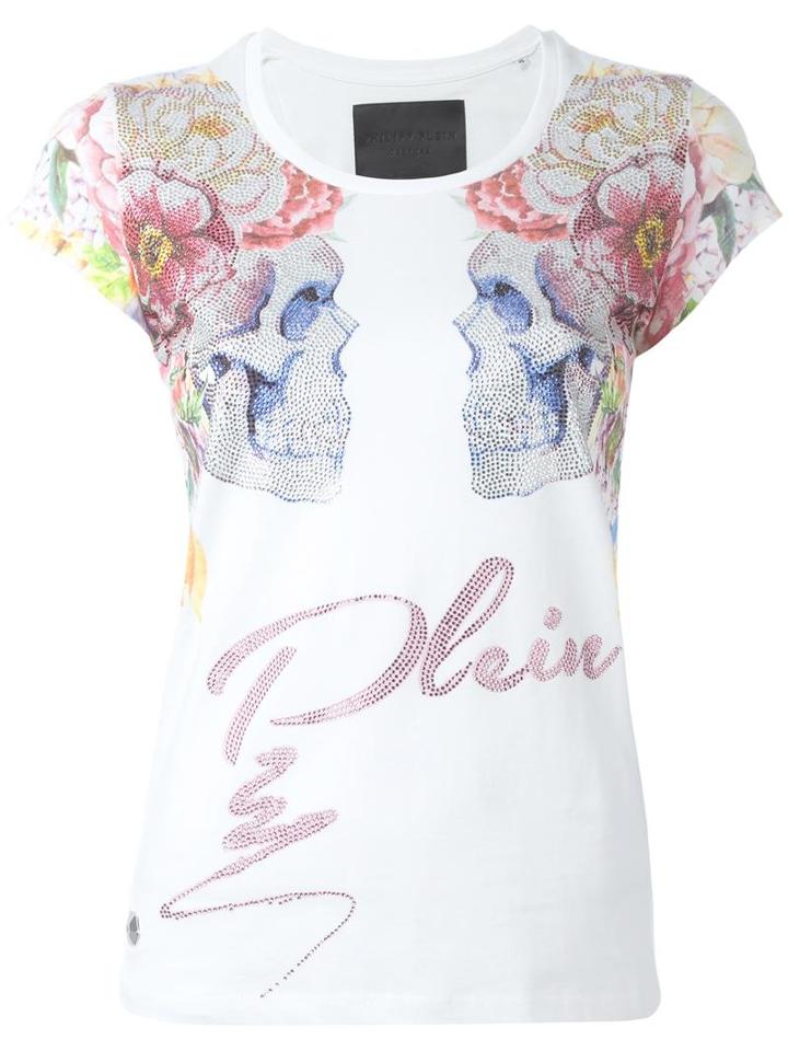 Philipp Plein Crosshill T-shirt, Women's, Size: Xs, White, Cotton