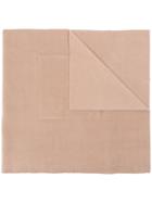 Harris Wharf London Large Pocket Scarf - Neutrals