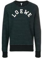 Loewe Logo Striped Sweatshirt - Blue