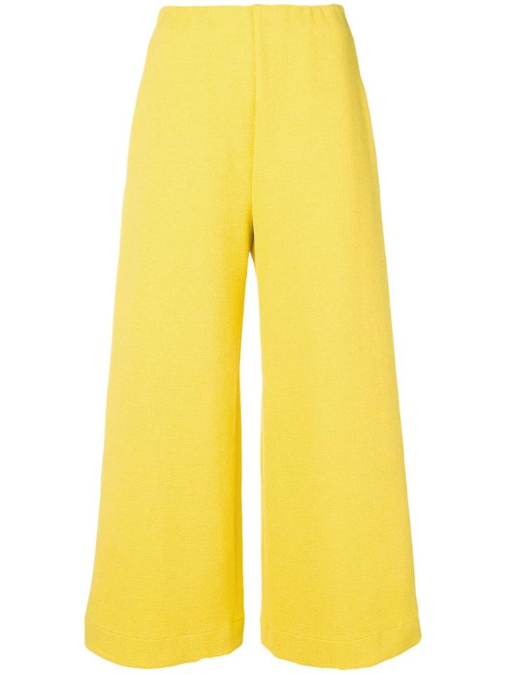 Harris Wharf London Wide-leg Trousers - Yellow
