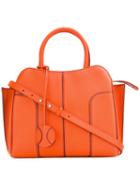 Tod's - Crossbody Tote Bag - Women - Leather/suede - One Size, Women's, Yellow/orange, Leather/suede