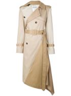 Monse Asymmetrical Trenchcoat - Neutrals