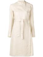 Acne Studios Belted Wrap Dress - Neutrals