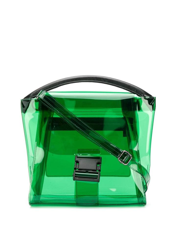 Zucca Transparent Tote Bag - Green