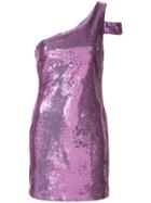 Likely Sequinned One-shoulder Dress - Purple