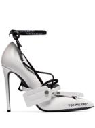 Off-white White 110 Lace-up Leather Pumps