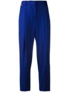 Paul Smith - Tailored Trousers - Women - Wool - 42, Blue, Wool