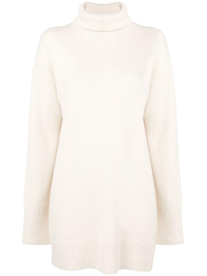 Joseph Roll Neck Jumper - White