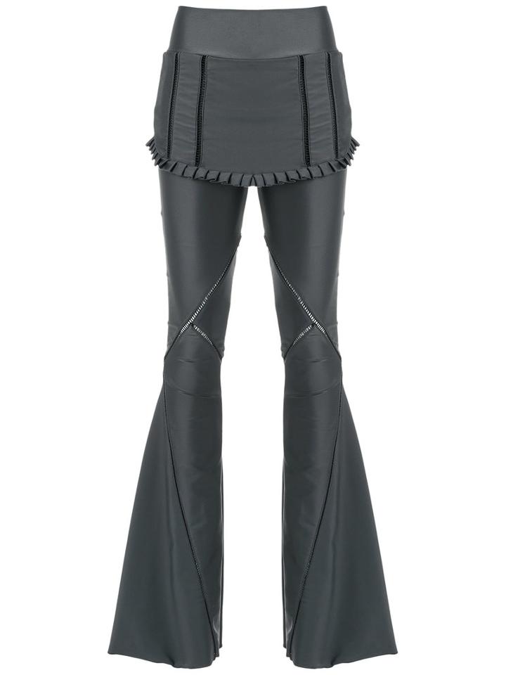 Andrea Bogosian - Wide Leg Trousers - Women - Polyamide/spandex/elastane - M, Grey, Polyamide/spandex/elastane