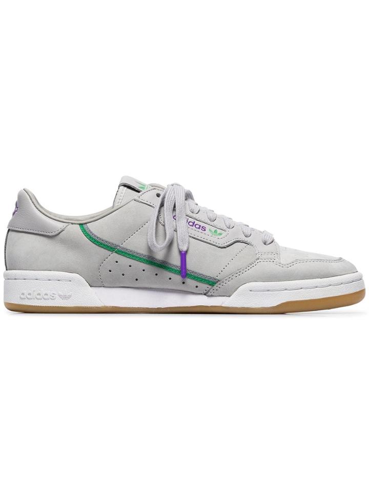 Adidas Grey X Tfl Continental 80 Leather Sneakers