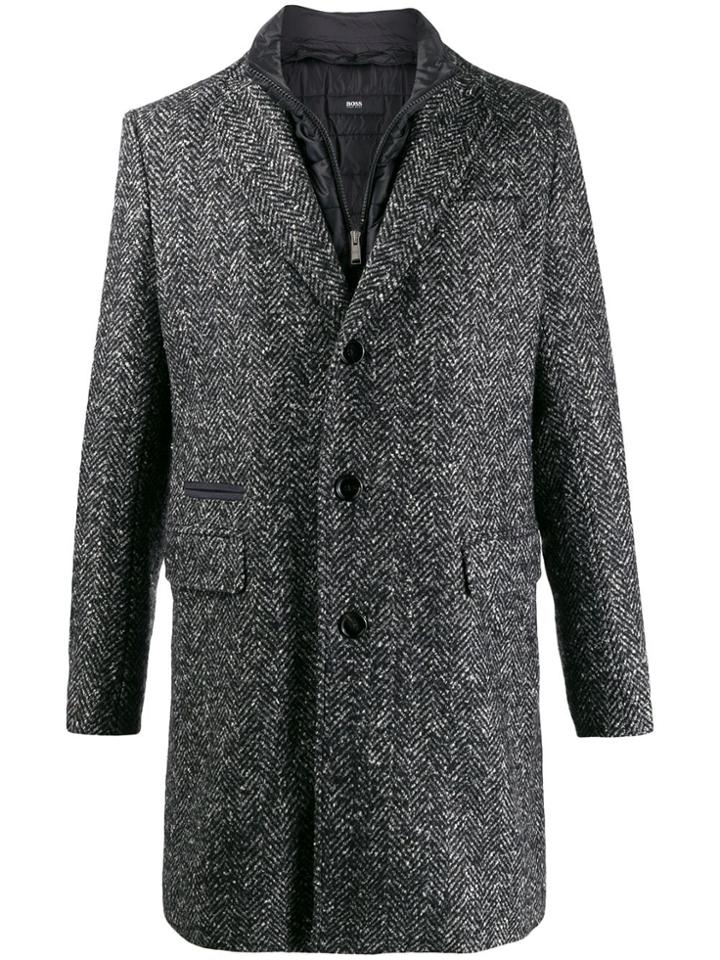 Boss Hugo Boss Nido Layered Coat - Grey