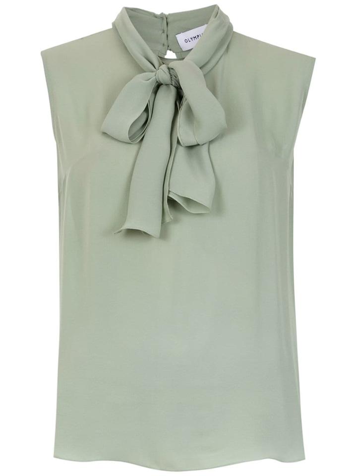 Olympiah Silk Spinello Blouse - Green