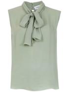 Olympiah Silk Spinello Blouse - Green