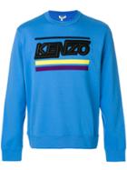 Kenzo Logo Embroidered Sweatshirt - Blue