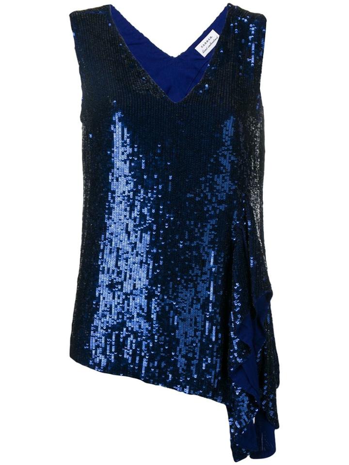 P.a.r.o.s.h. Gotit Sequin Top - Blue