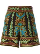 M Missoni High Waist Intarsia Shorts