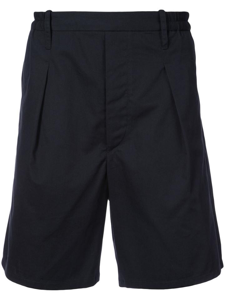 Lemaire Elasticated Tailored Shorts - Blue