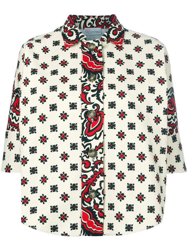 Red Valentino Floral Embellished Jacket - Nude & Neutrals