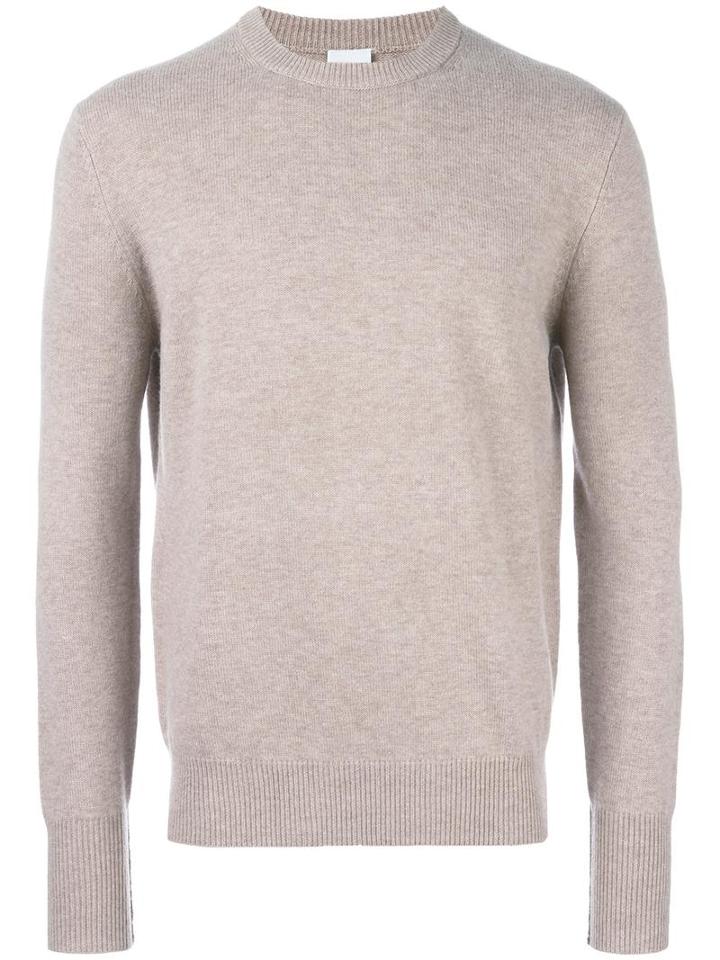 Aspesi Crew Neck Jumper, Men's, Size: 46, Nude/neutrals, Wool