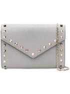 Valentino Valentino Garavani Rockstud Clutch - Grey